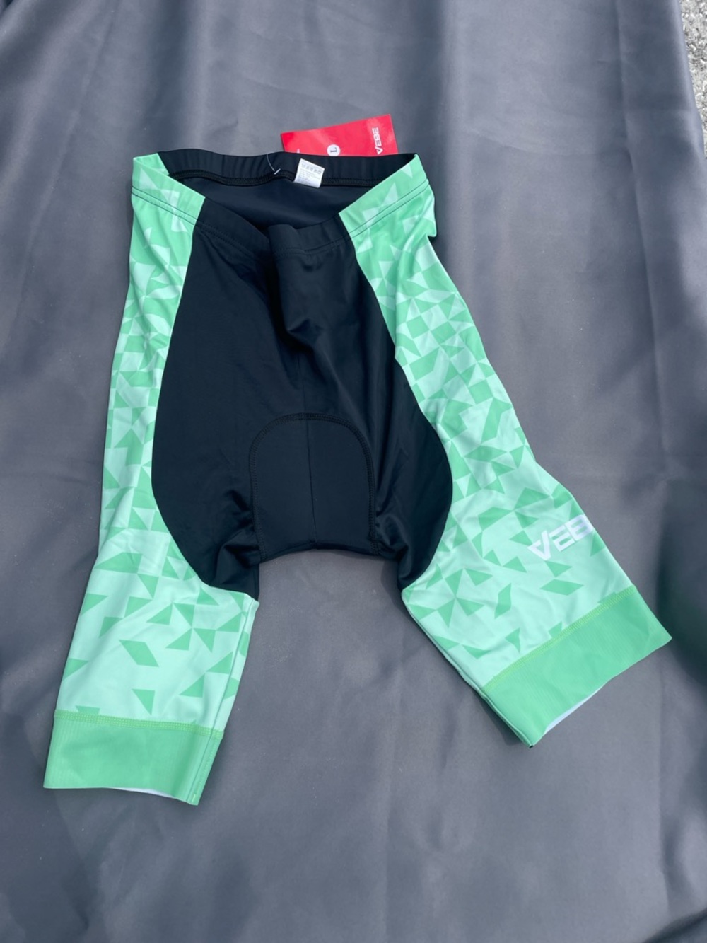 Men’s Mint Green and Black Cycling Shorts
